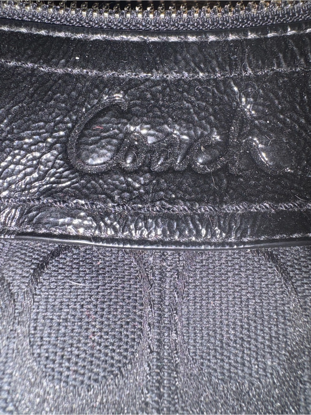Coach Black Signature Canvas Shoulder Bag with Leather Trim - Picture 2 of 3
